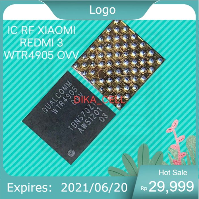 Jual Ic Rf Wtr 4905 Ovv Ic Sinyal Ic Rf Wtr4905 0vv Redmi 2 Redmi 3 New Shopee Indonesia