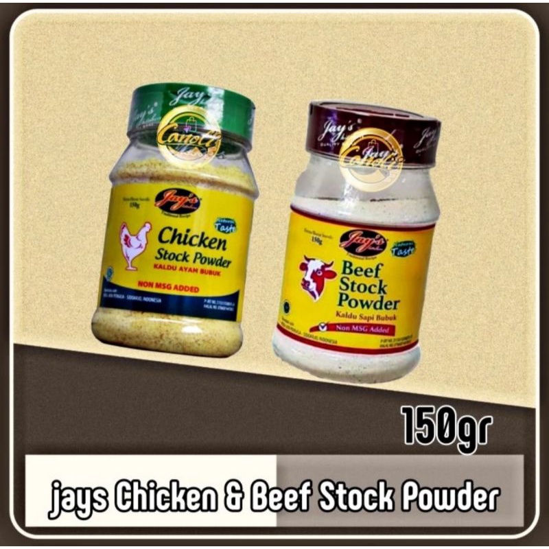 Jual jays kitchen chicken beef stock powder 150g kaldu penyedap non msg