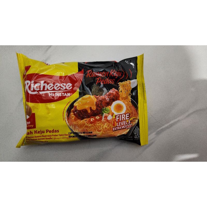Jual Richeese Mie Ramen lvl 3 / Mie Viral / harga sudah termasuk ...