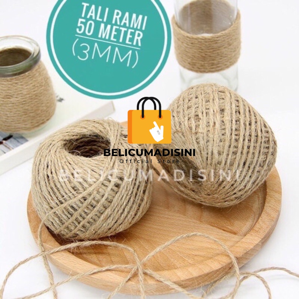 Jual Tali Rami / Goni ukuran 3 PLY Panjang ±50 Meter ±10 Meter | Tali ...