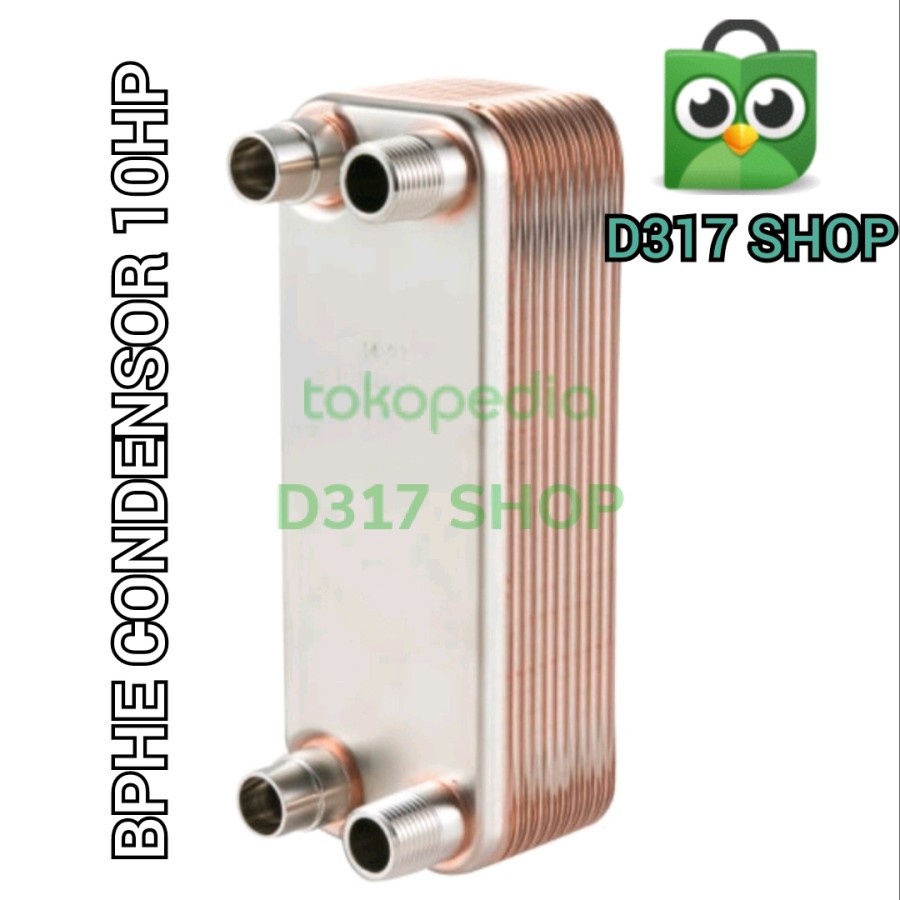 Jual BPHE Plate Heat Exchanger Condensor 10HP/PHE 10 PK 60 Plate ...