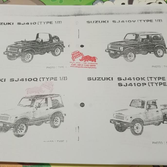 Jual Katalog Copy Part Suzuki Jimny SJ410 / Jimny Sierra | Shopee Indonesia
