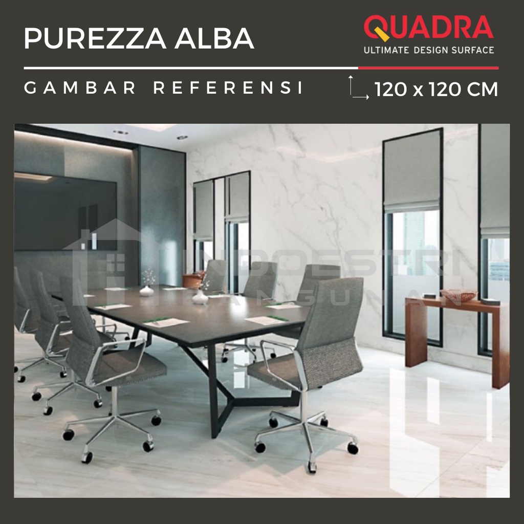 Jual Granit Quadra Purezza Alba 120 x 120cm (1 dus / 2,88m2) Shiny ...