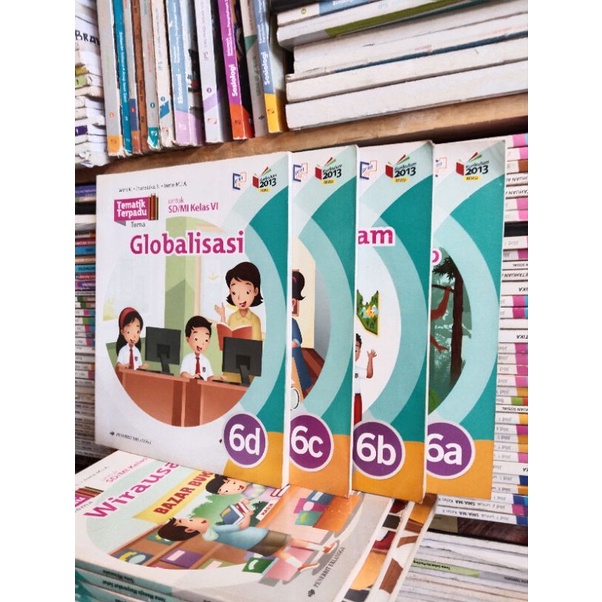 Jual Buku Tematik Terpadu Kelas 6 Sd/ VI SD Tema A, B, C, D Erlangga ...