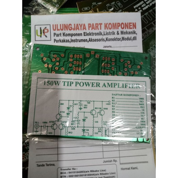Jual PCB power TIP 150w stereo PA 033 kit layout PCB | Shopee Indonesia