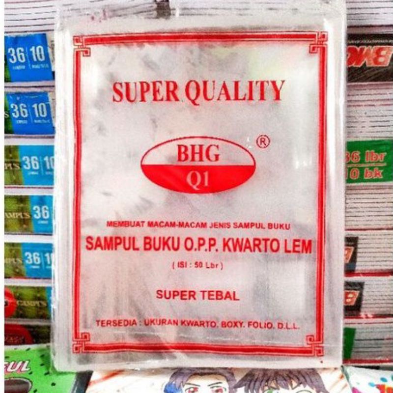 Jual Sampul Buku Plastik Opp Lem 10 Lbr Shopee Indonesia