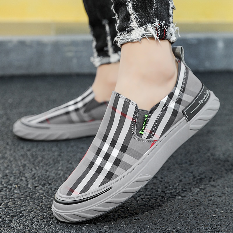 Jual HIGHLAND Sepatu Pria Slip On Sepatu Cowok Kerja Kuliah Santai ...