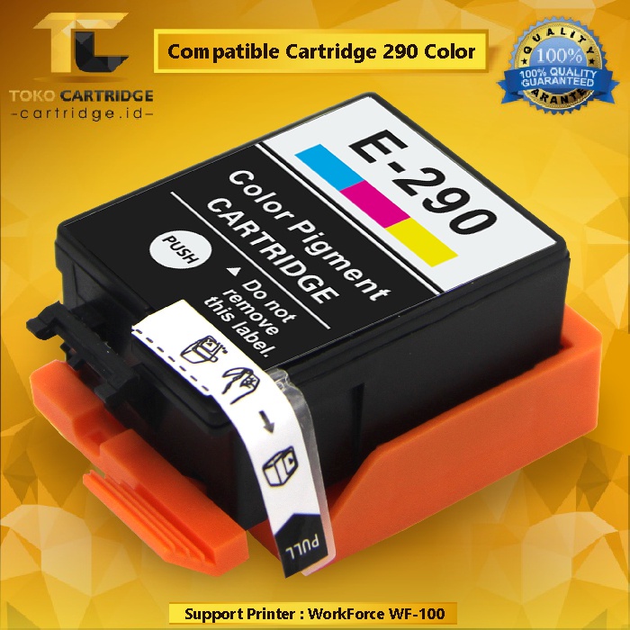 Jual 1 SET Cartridge Epsn T289 T290 289 Black 290 Color Tinta WF-100 ...