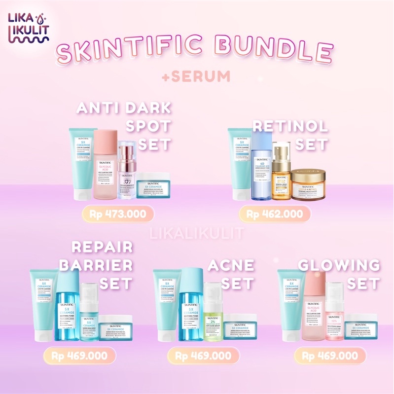 Jual [ready] Skintific Produk Skintific Bundle With Serum Skintific