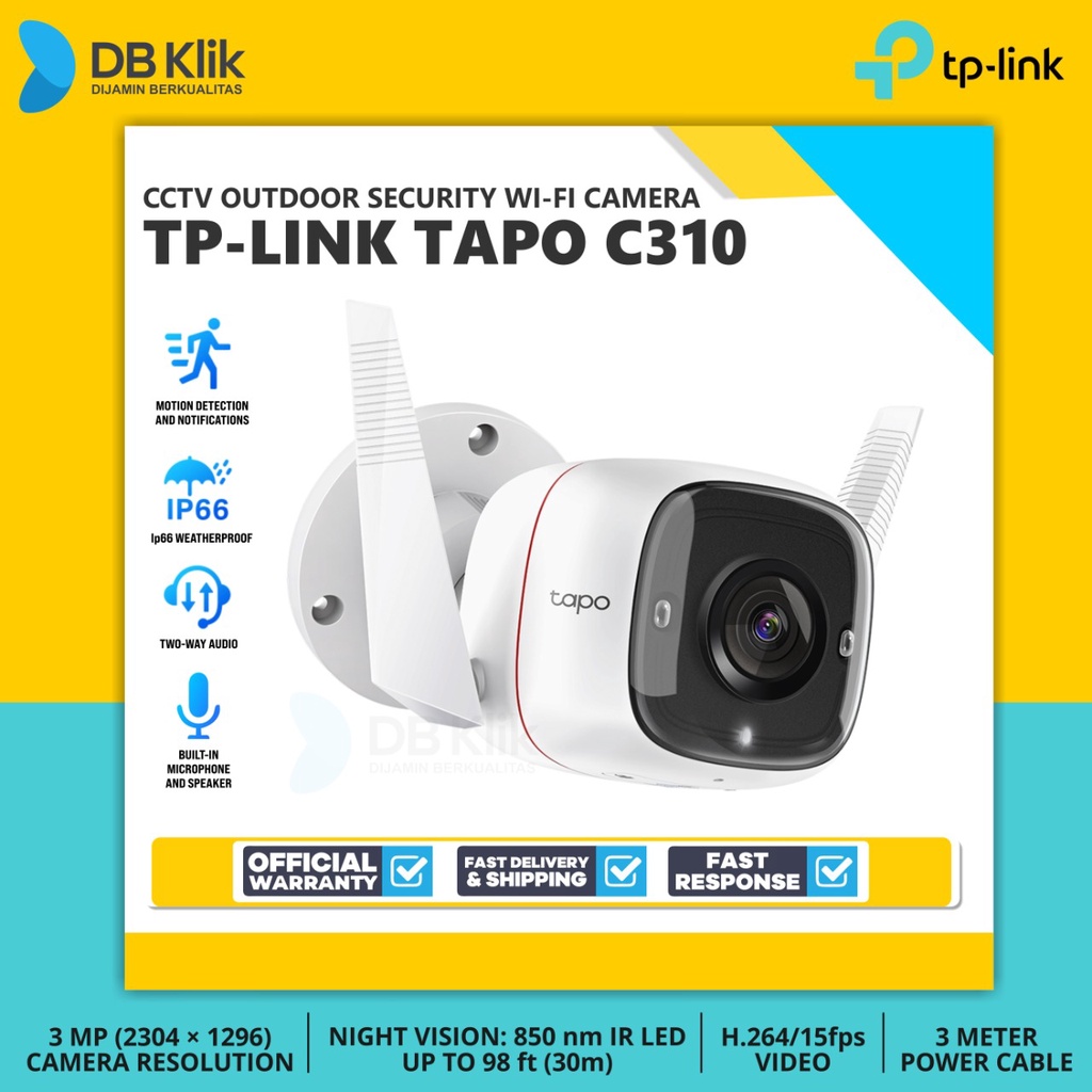 Jual CCTV TP-LINK TAPO C310 Outdoor Security Wi-Fi Camera - TP Link ...