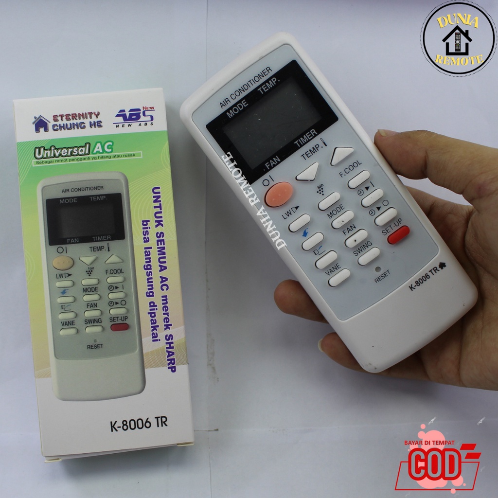 Jual Remot / REMOTE MULTI AC sharp Inverter Ion Plasmacluster Type ...