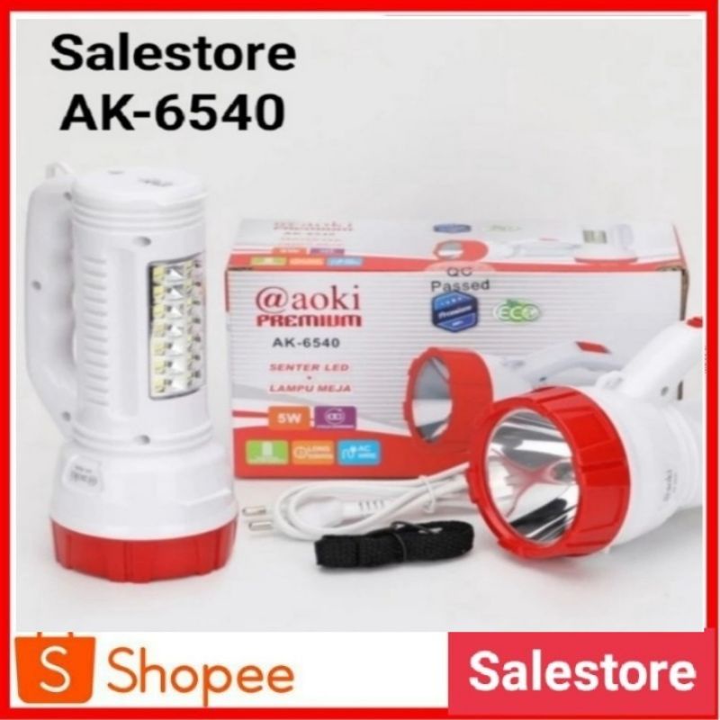 Jual SENTER TANGAN LED LAMPU // EMERGENCY LAMPU DARURAT AOKI | Shopee ...