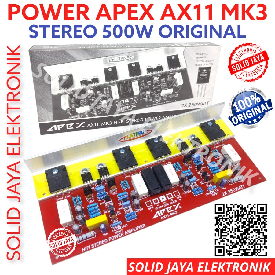 Jual Kit Power Stereo Apex Ax Mk W Mk Kit Hi Fi Stereo Power Amplifier Watt Ax Ax