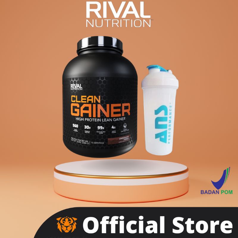 Jual Rival Nutrition Clean Gainer 5 Lbs Lb Weight Gain Lean Mass High