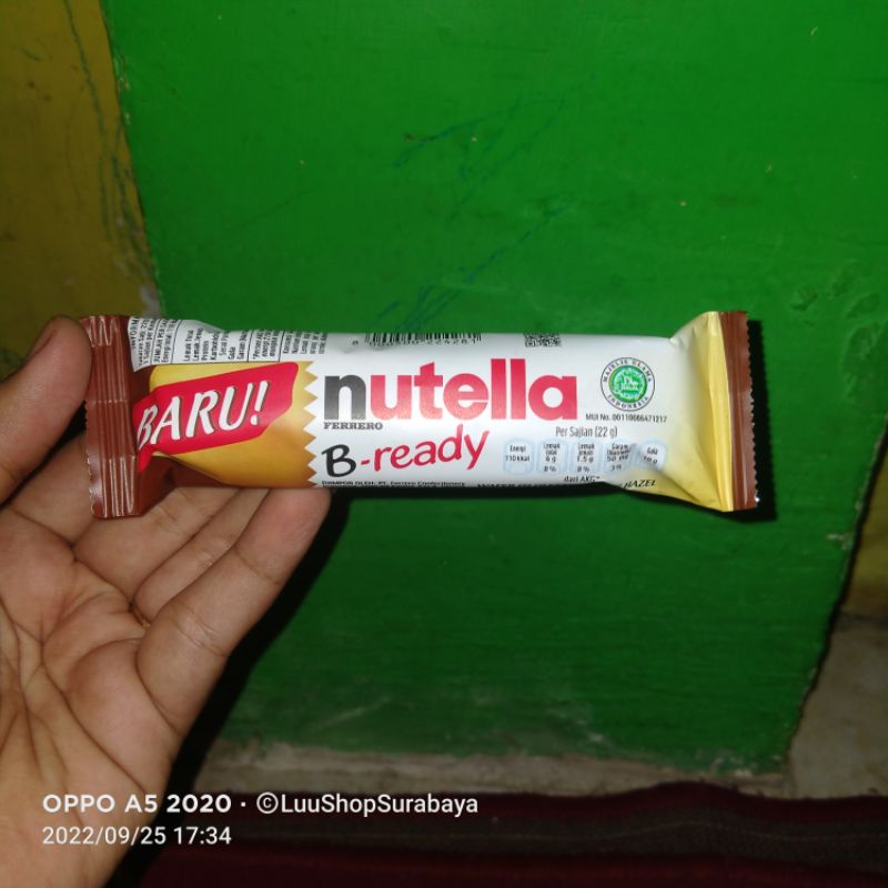 Jual Nutella B Ready Wafer Isi Olesan Coklat Hazelnut Gr Shopee Indonesia