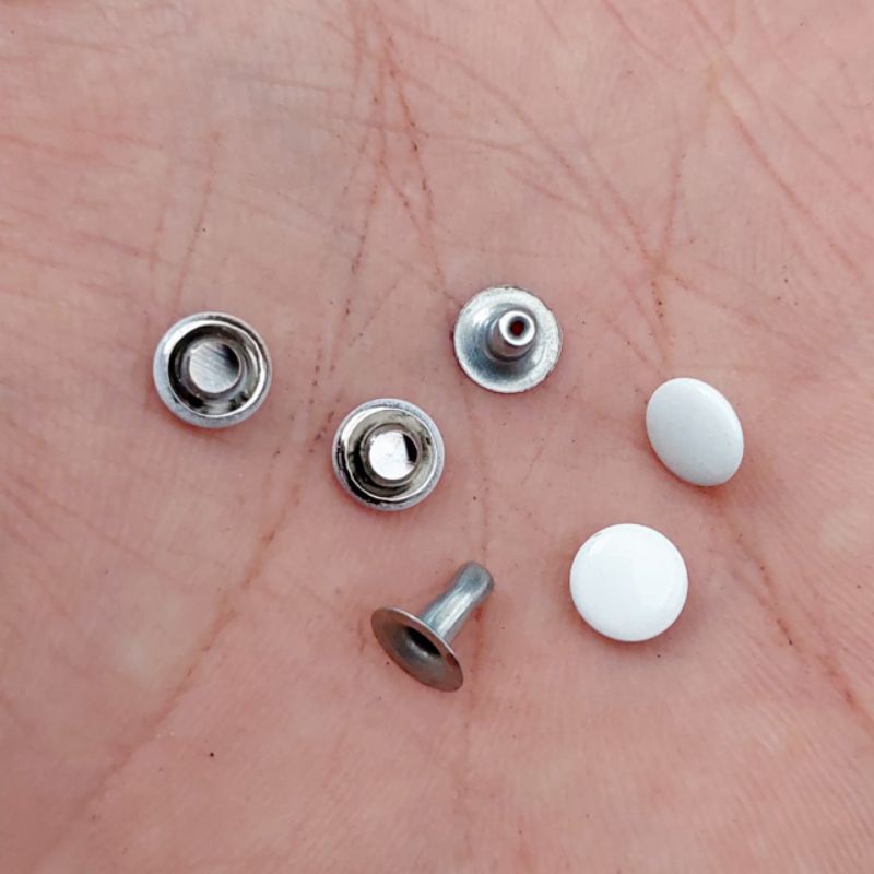 Jual Paku Keling Centang Paku Rivet Warna Putih 6 mm Harga Per Pack isi ...