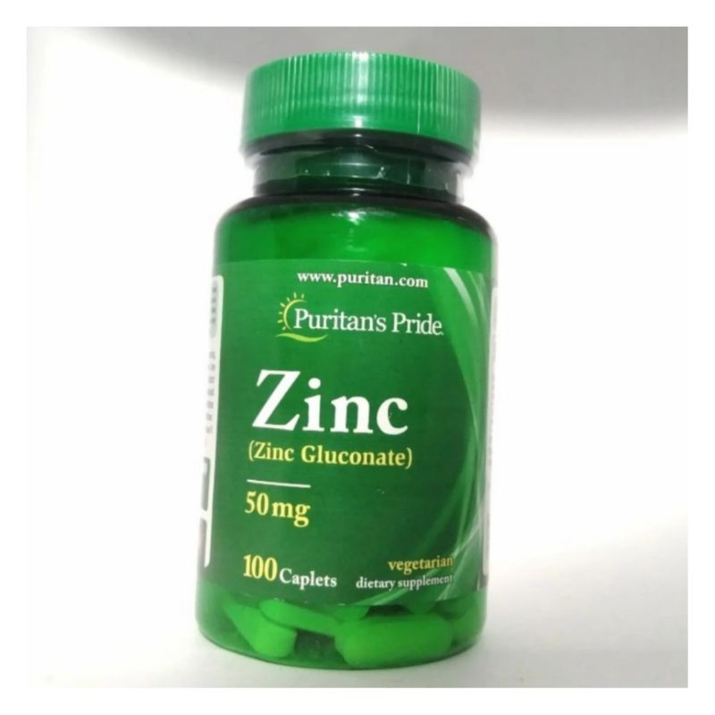 Jual Puritan Pride Zinc 50 mg 100 Keplet Zinc puritans gluconate