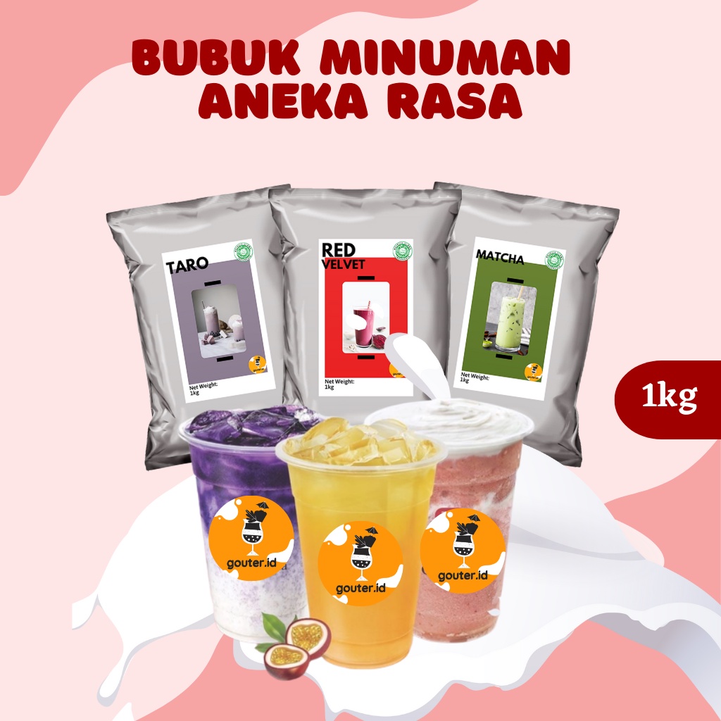 Jual SERBUK MINUMAN ANEKA RASA 1KG / BUBUK MINUMAN RASA BOBA / BUBUK