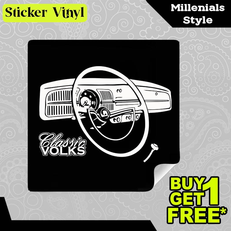 Jual Stiker Sticker Classic Volkswagen Bug Dashboard Gambar Unik Desain ...