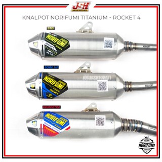 Jual Knalpot Norifumi Rocket Stainless Titanium Standard Bore Up