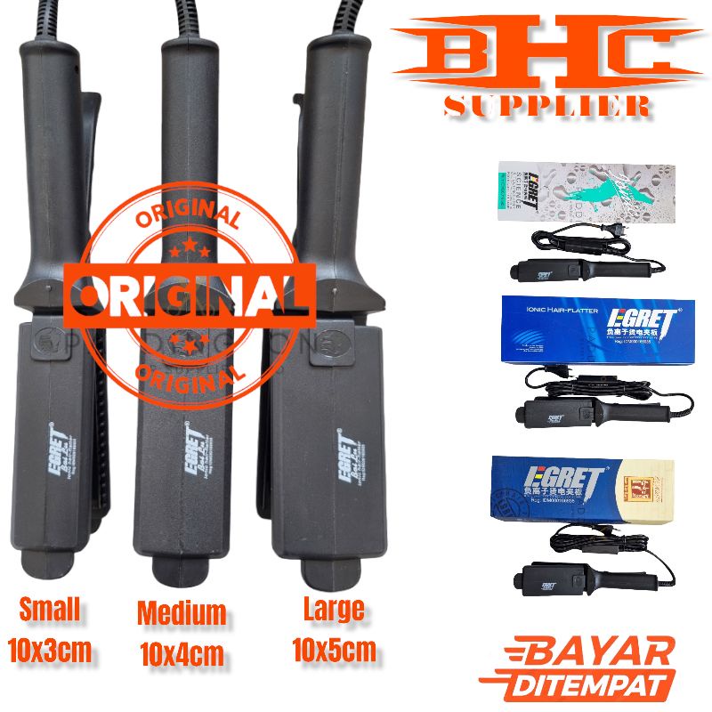 Jual Catok Rambut Bailu Egret Original Size Large Medium Small ...