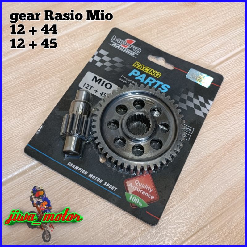 Jual gear gigi rasio ratio Mio Nouvo moto1 racing original ukuran 12 ...