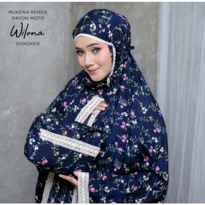 Jual Mukena Dewasa 2in1 Katun Rayon Silk Premium Jumbo Terbaru Termurah