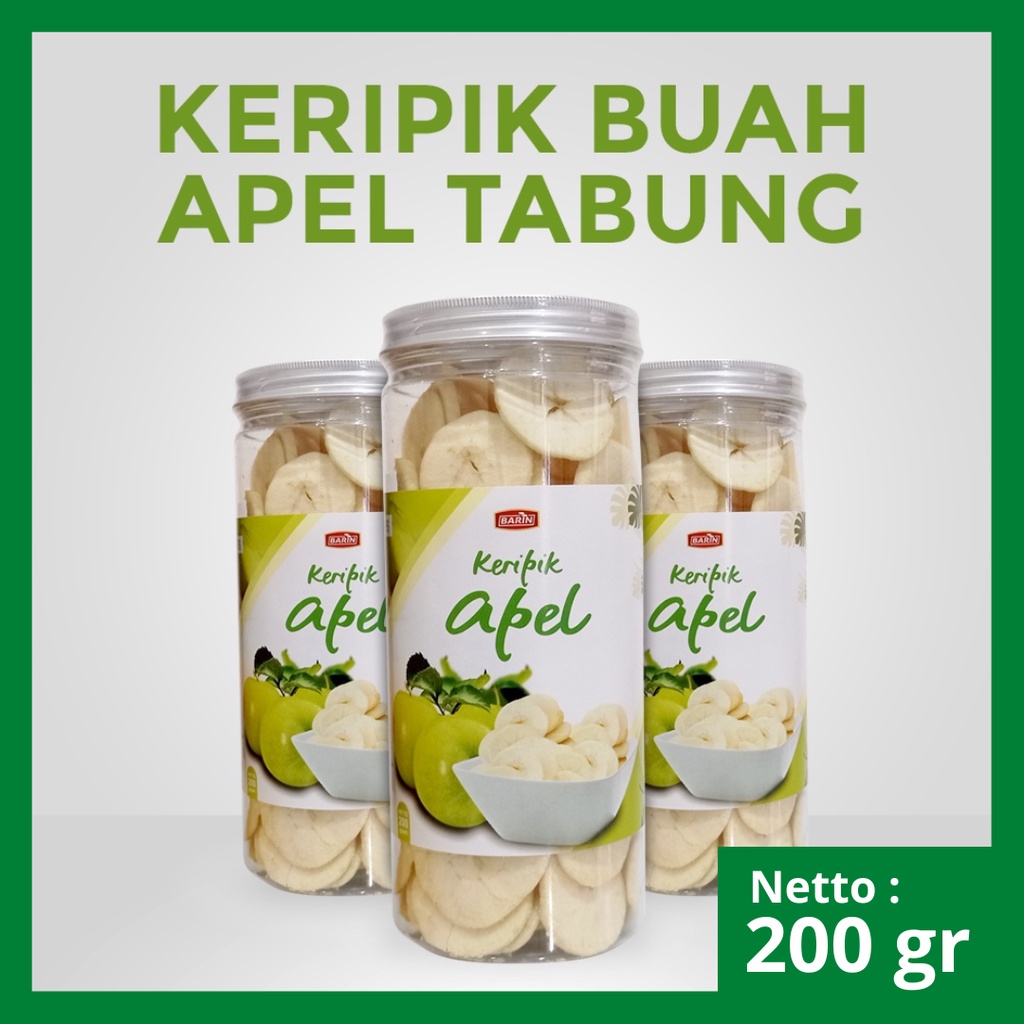 Jual Barin Keripik Apel Toples Premium Malang 200 Gram Shopee Indonesia