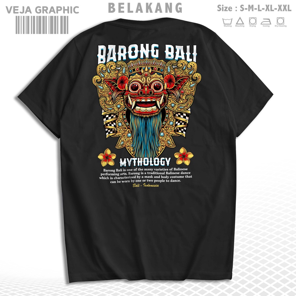 Jual VEJAGRAPHIC T-Shirt Barong Bali Kaos Indonesia Mythology