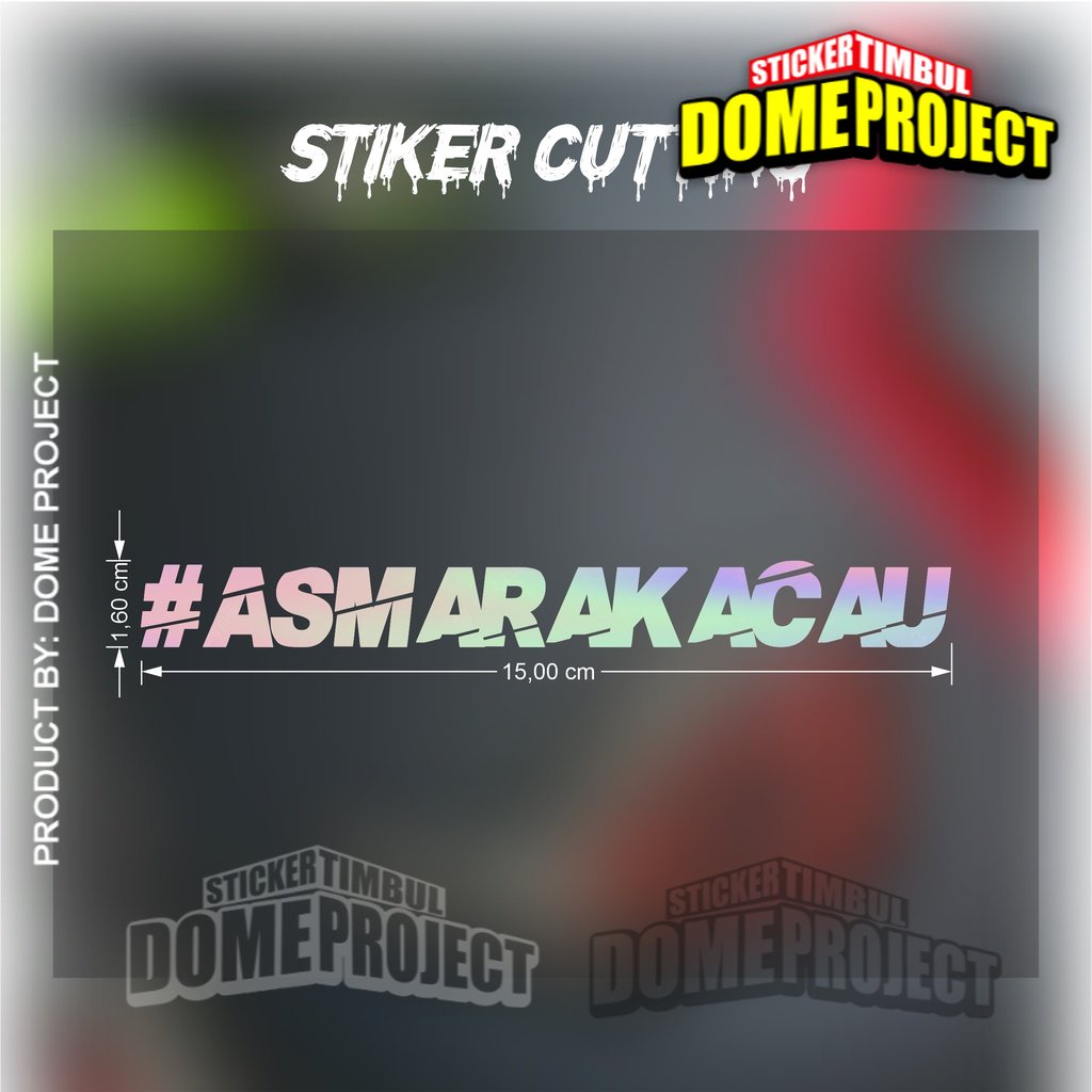 Jual STIKER CUTTING ASMARA KACAU STIKER MOTOR | Shopee Indonesia
