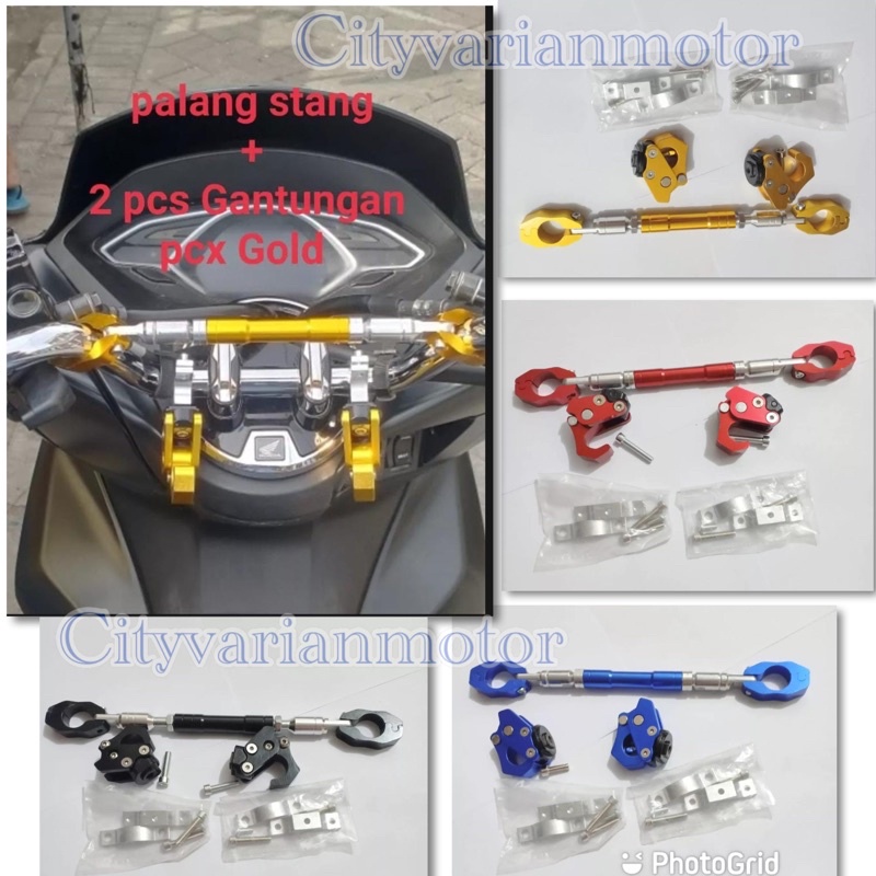 Jual Paket Palang Stang Stelan Bisa Stel Full CNC plus 2 pcs Gantungan ...