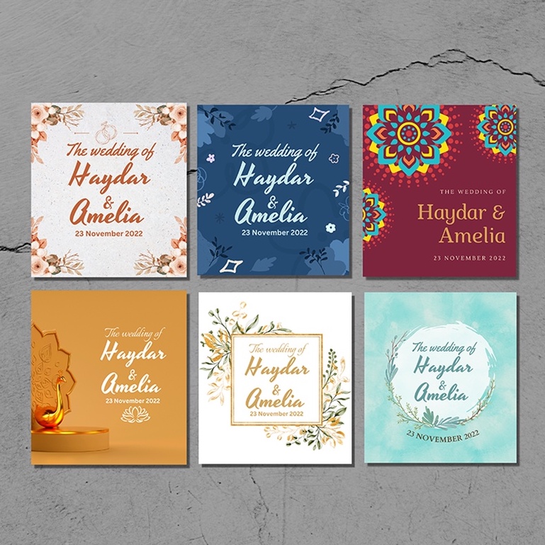 Jual Kartu ucapan/kartu souvenir/perlengkapan pesta/wedding cards