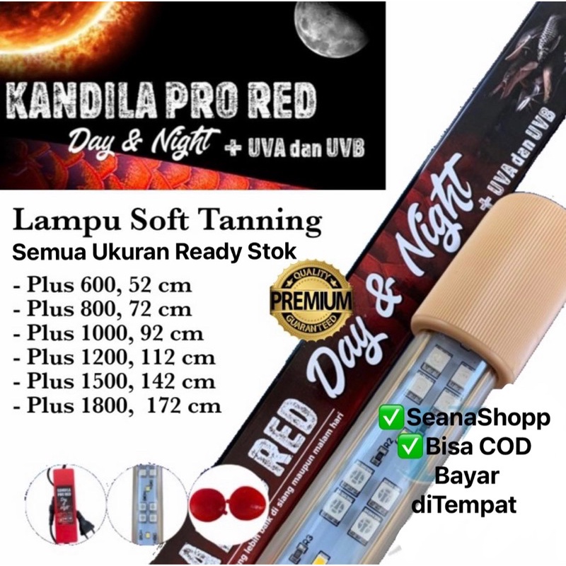 Jual Lampu Kandila Pro Red Day And Night Plus UVA UVB Tanning Arwana ...