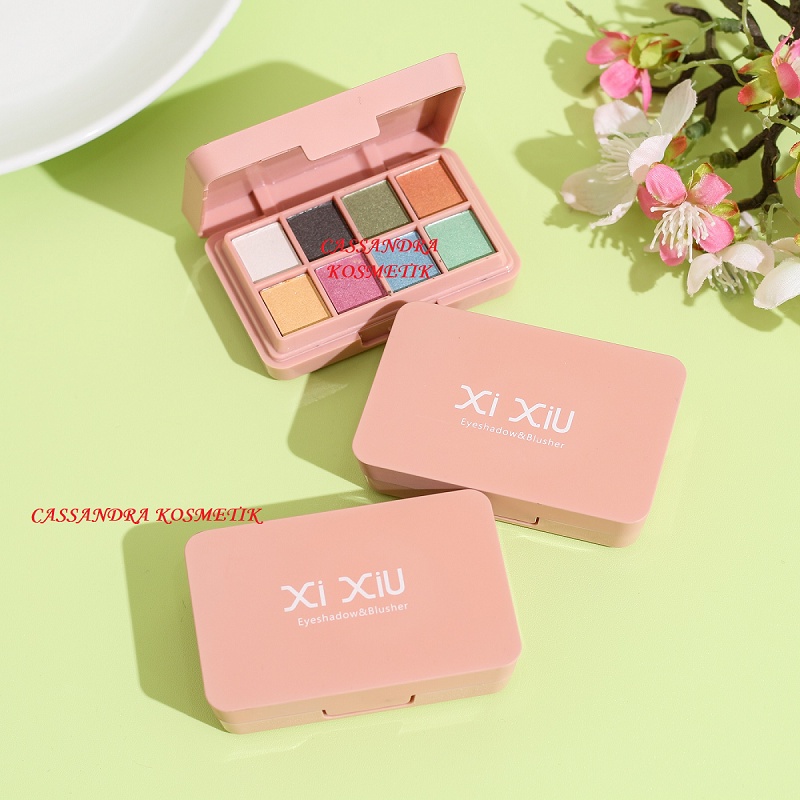 Jual XI XIU 2 IN 1 EYESHADOW & BLUSHON 8 COLORS EYE SHADOW & 2 COLORS