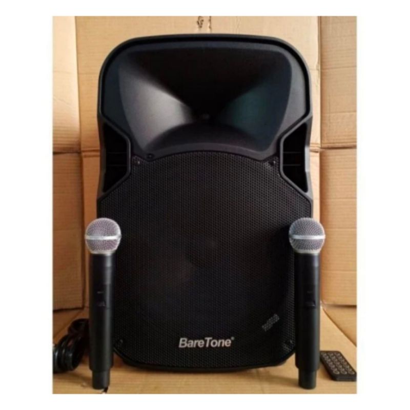 Jual AGEN SPEAKER PORTABLE BARETONE 15 INCH MAX15AL BLUETOOTH | Shopee