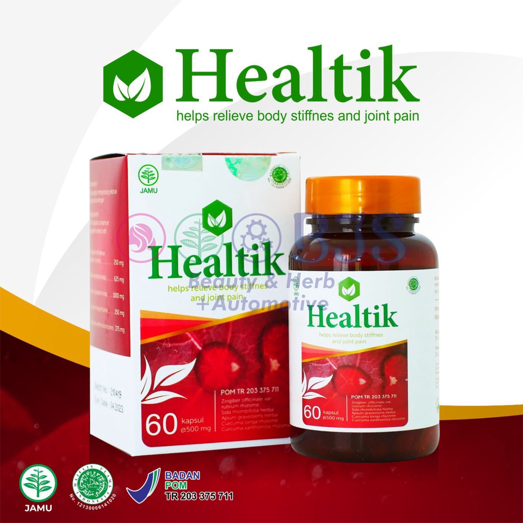 Jual Healtik Obat Herbal Asam Urat Rematik Nyeri Sendi Pegel Linu