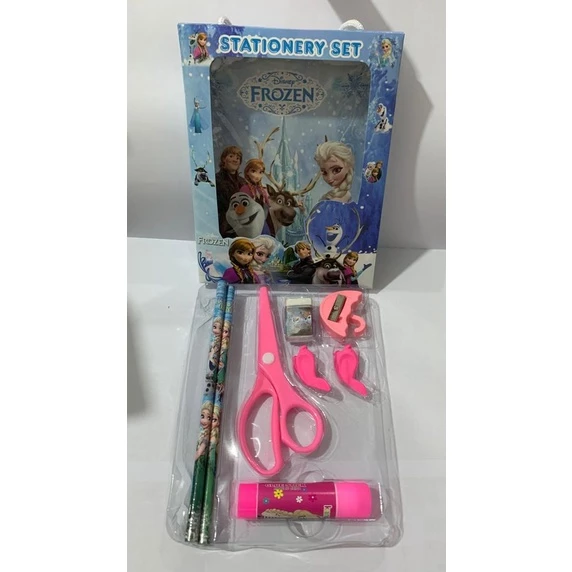 8IN1 SET ALAT TULIS SEKOLAH ANAK KARAKTER / TEMPAT KOTAK PENSIL STATIONERY SET KARAKTER LUCU 8 IN 1 | AutoStock