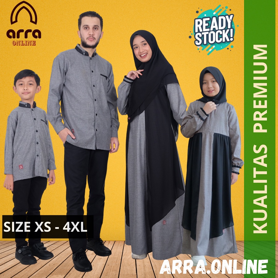 Jual Madina baju sarimbit keluarga 2023 baju couple keluarga muslim