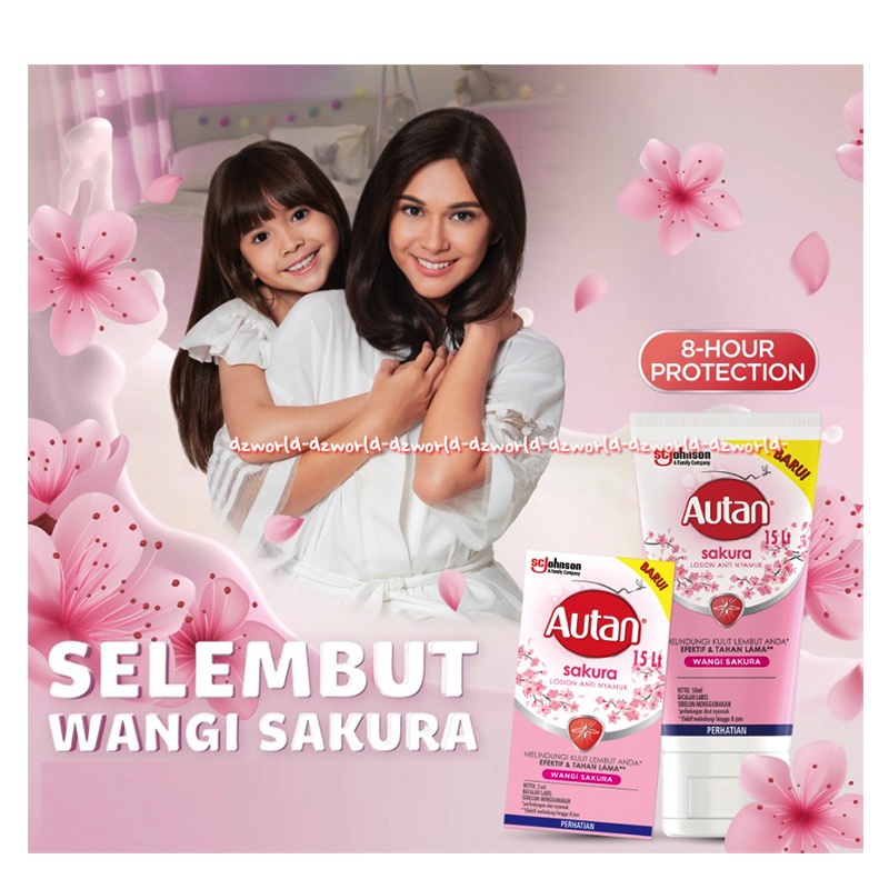 Jual Autan Sakura Floral 50m Apel & Jeruk Lavender Jeruk & Lemon Lotion ...