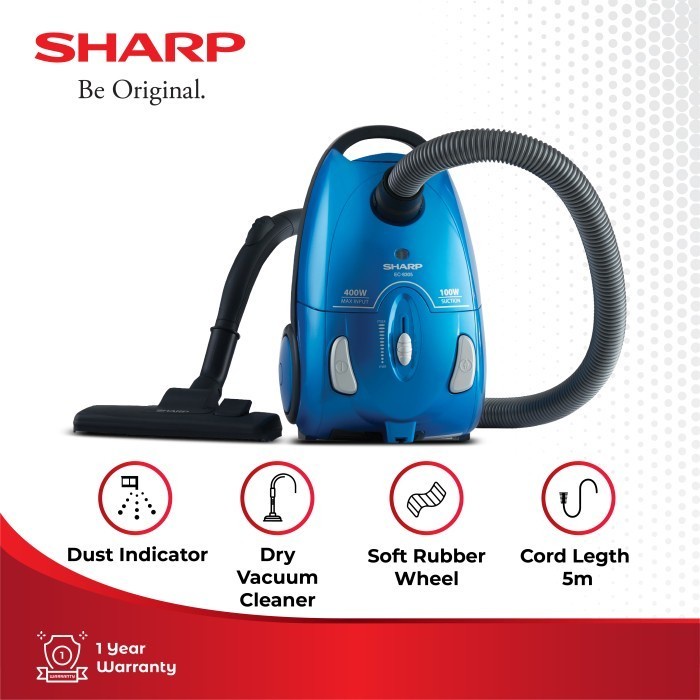 Jual SHARP | EC-8305 BK / RD Vacuum Cleaner NEW - Biru | Shopee Indonesia