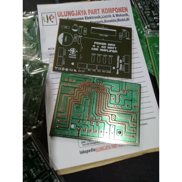 Jual PCB car amplifier power max 4x40watt kit layout PCB | Shopee Indonesia