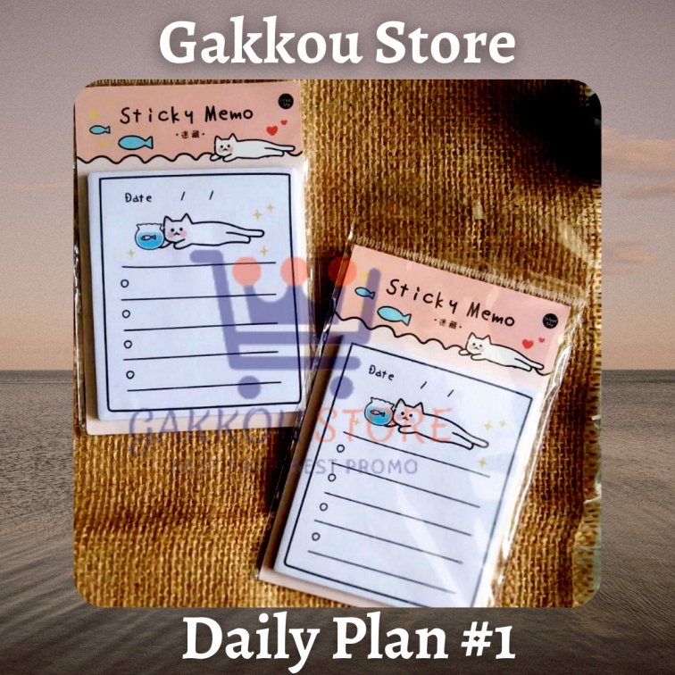 Jual Memo To Do List Sticky Stick Note Notes Catatan Tempel Daily ...
