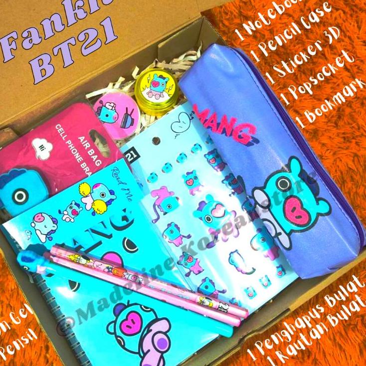 Jual Y5Y9k--TERMURAH Paket Alat Tulis BT21 Gift Box BT21 / Hampers BT21 ...