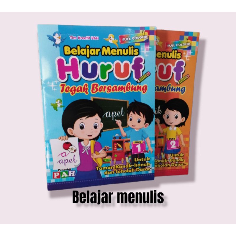 Jual Belajar Menulis Huruf Tegak Bersambung Jilid 1 Dan 2 | Shopee ...