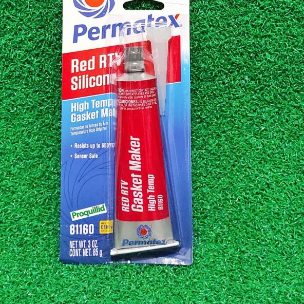 Jual LEM PAKING PERMATEX MERAH RED RTV LEM HI HIGH TEMP GASKET MAKER ...