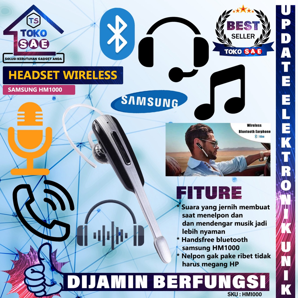 Hm 1000 stereo bluetooth headset hotsell