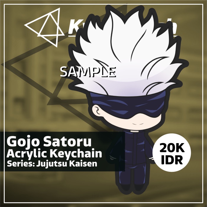 Jual KEYCHAIN GOJO SATORU ANIME JUJUTSU KAISEN GANTUNGAN KUNCI BY ...