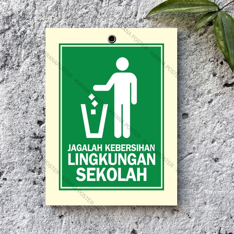 Jual Hiasan Dinding Sekolah Dekorasi Kelas Poster Jagalah Kebersihan