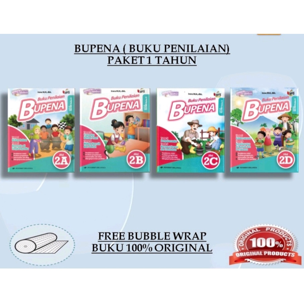Jual ORI harga satuan buku teks BUPENA untuk SD/mi kelas 2 semester 1 ...