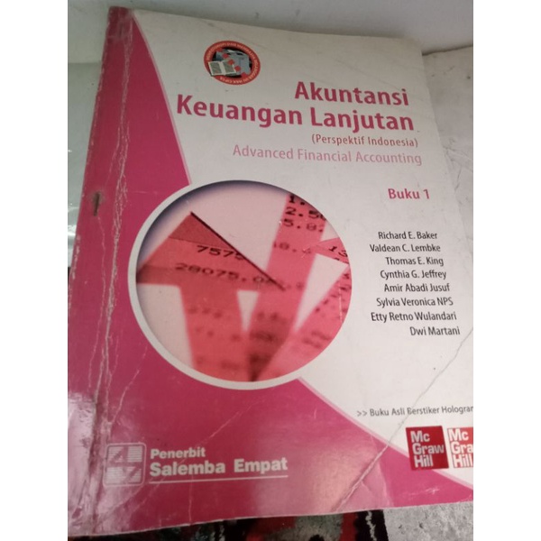 Jual Buku Akuntansi Keuangan Lanjutan Penerbit Salemba Pengarang